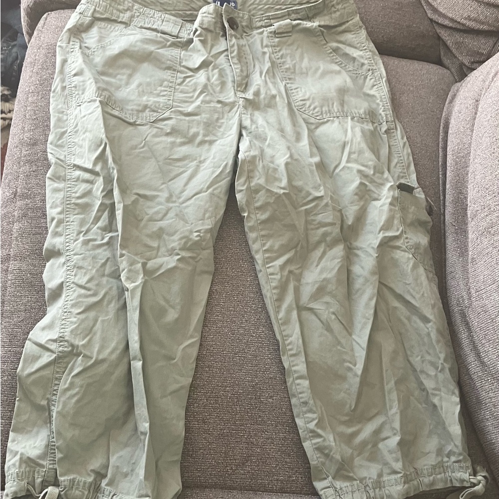 Izod Green Cargo Pants Relaxed Fit
